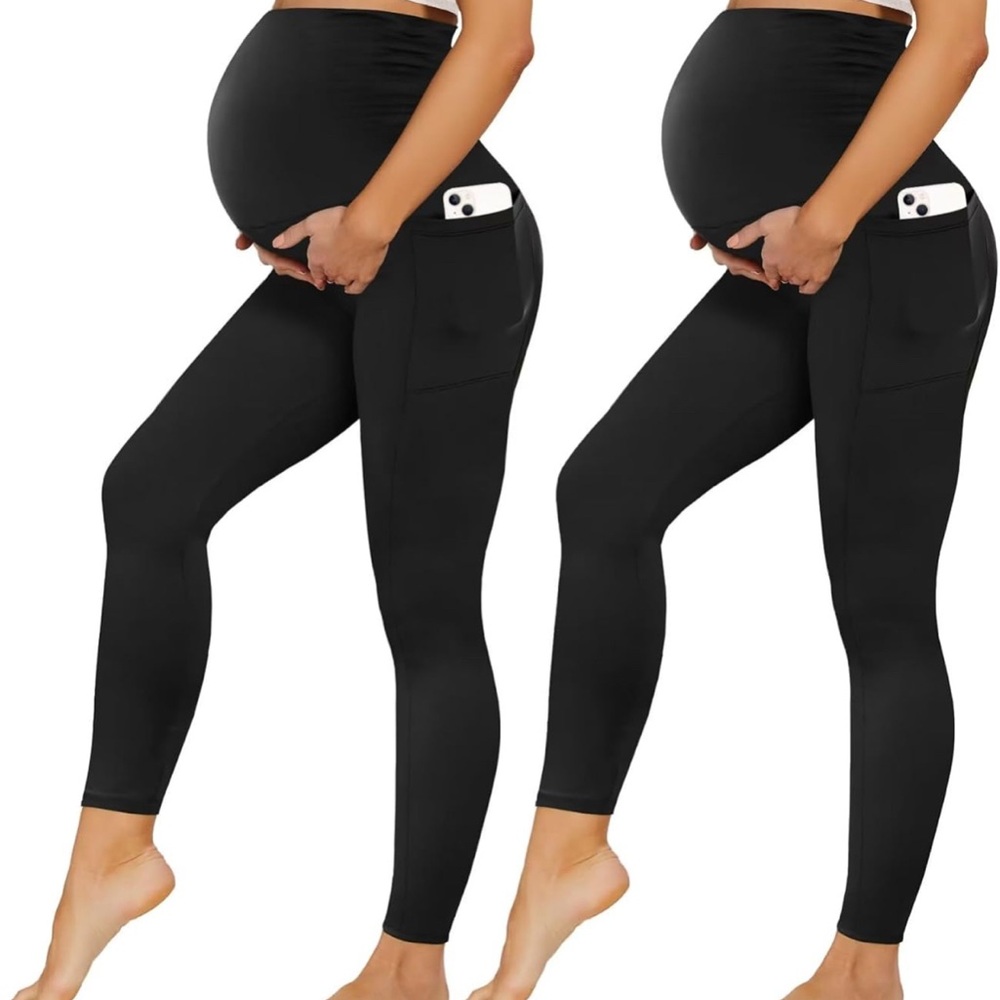 Over Belly Maternity Leggings w/Pockets